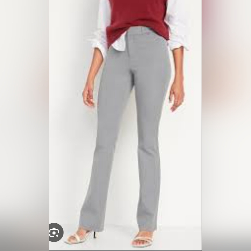 Old Navy Gray Flare Pants with Classic Boot Cut. 8 Tall